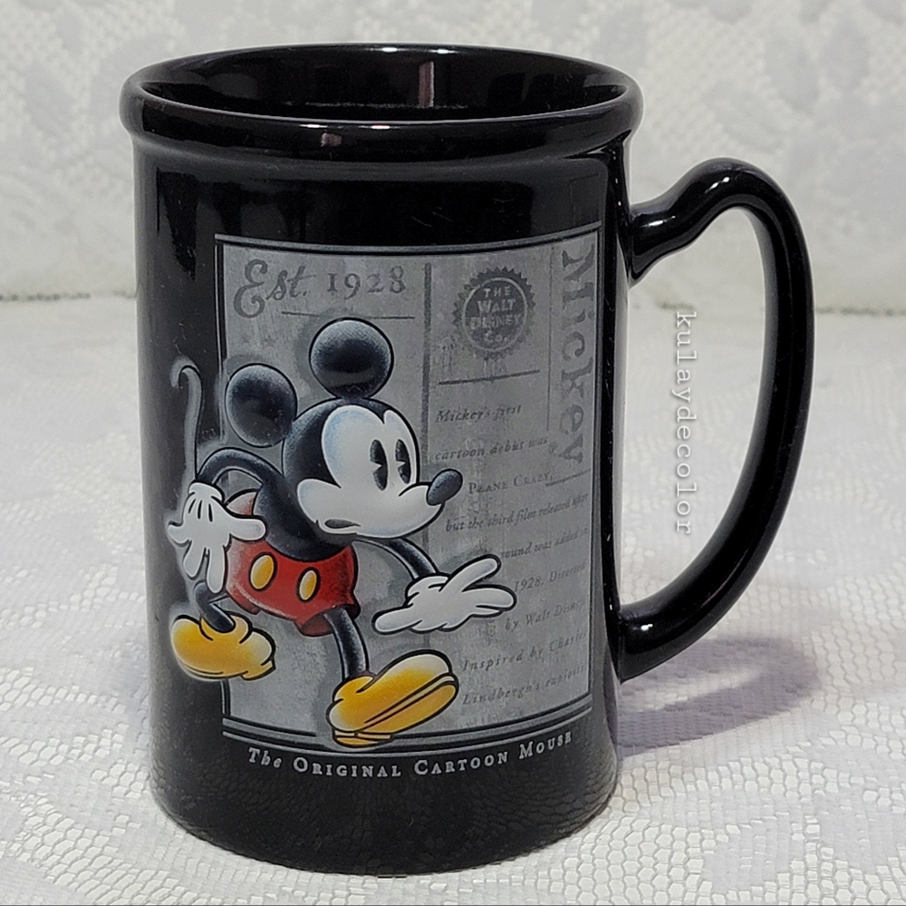 Large 3D Disney Mickey Mouse Cup Ceramic Mug The Original Cartoon Mouse 1928